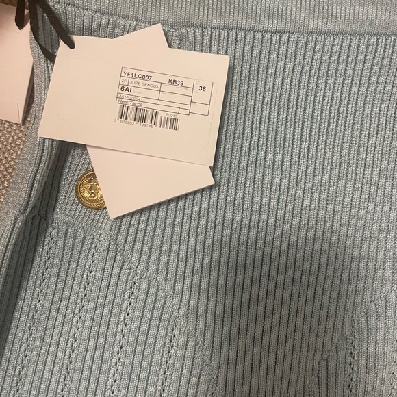 Balmain blue button MIDI skirt - Picture 3 of 3